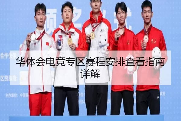 华体会电竞专区赛程安排查看指南详解